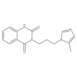 3-[3-(5-methyl-1H-imidazol-1-yl)propyl]-2-sulfanylidene-1,2,3,4-tetrahydroquinazolin-4-one Structure