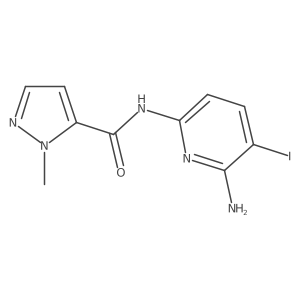 n-(6-Amino-5-iodopyridin-2-yl)-1-methyl-1h-pyrazole-5-carboxamide Structure
