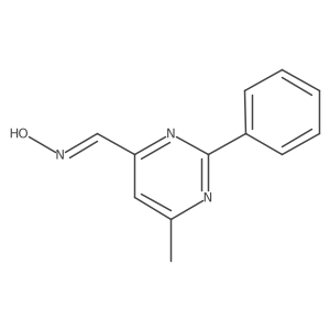 6-Methyl-2-phenyl-4-pyrimidinecarboxaldehyde oxime结构式