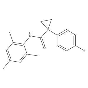 1-(4-fluorophenyl)-N-mesitylcyclopropanecarboxamide Structure