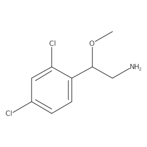 2-(2,4-Dichlorophenyl)-2-methoxyethan-1-amine结构式