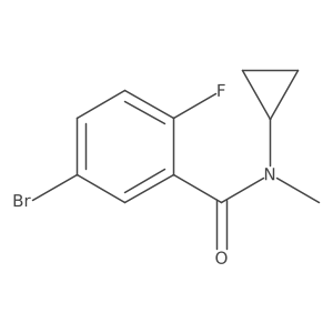 5-bromo-N-cyclopropyl-2-fluoro-N-methylbenzamide Structure