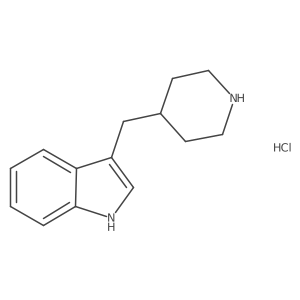 3-(Piperidin-4-ylmethyl)-1H-indole hydrochloride结构式