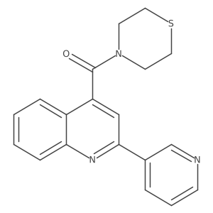 [2-(Pyridin-3-yl)quinolin-4-yl](thiomorpholin-4-yl)methanone Structure