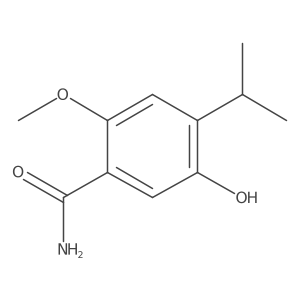 5-Hydroxy-2-methoxy-4-propan-2-ylbenzamide Structure