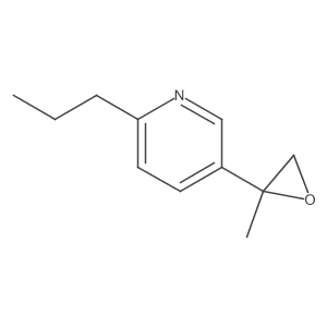 5-(2-Methyloxiran-2-yl)-2-propylpyridine结构式