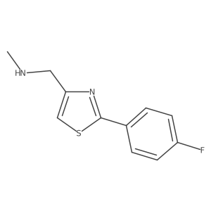 {[2-(4-Fluorophenyl)-1,3-thiazol-4-yl]methyl}(methyl)amine Structure