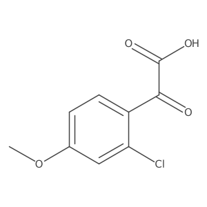 2-(2-Chloro-4-methoxyphenyl)-2-oxoacetic acid Structure