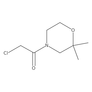 2-Chloro-1-(2,2-dimethylmorpholin-4-yl)ethan-1-one Structure
