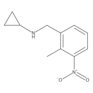 N-(2-Methyl-3-nitrobenzyl)cyclopropanamine Structure