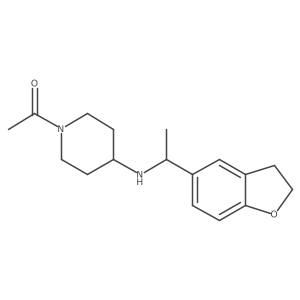 1-(4-{[1-(2,3-Dihydro-1-benzofuran-5-yl)ethyl]amino}piperidin-1-yl)ethan-1-one结构式