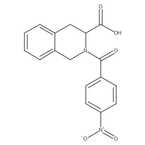 1,2,3,4-Tetrahydro-2-(4-nitrobenzoyl)-3-isoquinolinecarboxylic acid Structure