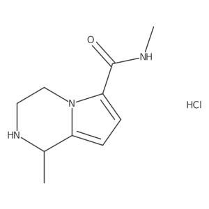 N,1-Dimethyl-1,2,3,4-tetrahydropyrrolo[1,2-a]pyrazine-6-carboxamide;hydrochloride Structure