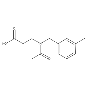 3-{N-[(3-methylphenyl)methyl]acetamido}propanoic acid结构式