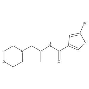 5-Bromo-N-(1-morpholinopropan-2-yl)thiophene-3-carboxamide Structure