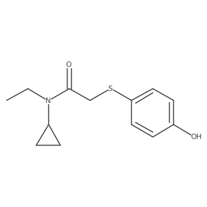n-Cyclopropyl-N-ethyl-2-((4-hydroxyphenyl)thio)acetamide Structure
