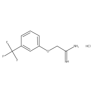 2-(3-Trifluoromethylphenoxy)acetamidine hydrochloride结构式
