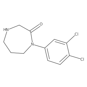 1-(3,4-Dichlorophenyl)-1,4-diazepan-2-one结构式