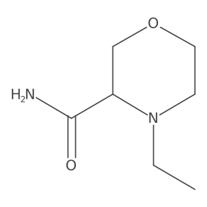 4-Ethylmorpholine-3-carboxamide Structure