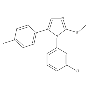 1-(3-chlorophenyl)-2-(methylthio)-5-(p-tolyl)-1H-imidazole Structure