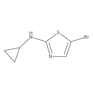5-Bromo-N-cyclopropylthiazol-2-amine结构式