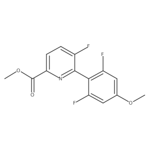 Methyl 6-(2,6-difluoro-4-methoxyphenyl)-5-fluoropicolinate结构式