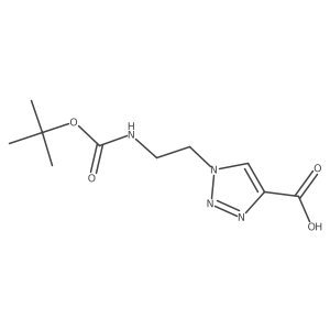 1-(2-((tert-butoxycarbonyl)amino)ethyl)-1H-1,2,3-triazole-4-carboxylic acid Structure