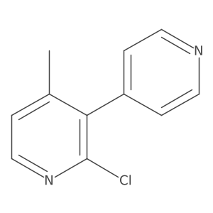 2-Chloro-4-methyl-3,4'-bipyridine Structure