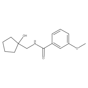 N-[(1-hydroxycyclopentyl)methyl]-3-methoxybenzamide结构式