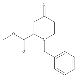 Methyl 1-benzyl-4-oxopiperidine-2-carboxylate结构式