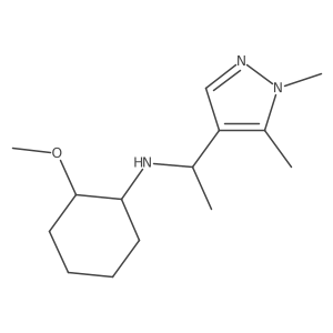 N-(2-Methoxycyclohexyl)-I+/-,1,5-trimethyl-1H-pyrazole-4-methanamine结构式