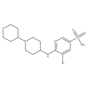 5-Bromo-6-[[1-(oxan-4-yl)piperidin-4-yl]amino]pyridine-3-sulfonamide Structure