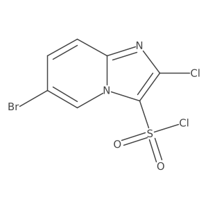 6-Bromo-2-chloroimidazo[1,2-a]pyridine-3-sulfonyl chloride Structure