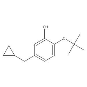 2-Tert-butoxy-5-(cyclopropylmethyl)phenol Structure
