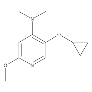 5-Cyclopropoxy-2-methoxy-N,N-dimethylpyridin-4-amine Structure