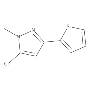 5-Chloro-1-methyl-3-(2-thienyl)-1H-pyrazole Structure