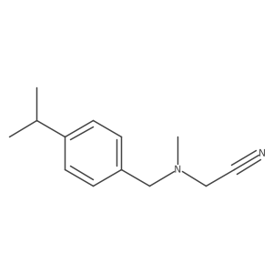 2-((4-Isopropylbenzyl)(methyl)amino)acetonitrile Structure
