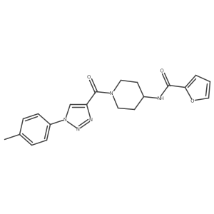 N-(1-(1-(p-tolyl)-1H-1,2,3-triazole-4-carbonyl)piperidin-4-yl)furan-2-carboxamide Structure