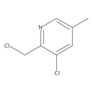 3-Chloro-2-(chloromethyl)-5-methylpyridine结构式