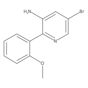 5-Bromo-2-(2-methoxyphenyl)pyridin-3-amine Structure