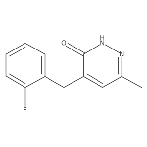 4-(2-Fluoro-benzyl)-6-methyl-2H-pyridazin-3-one Structure