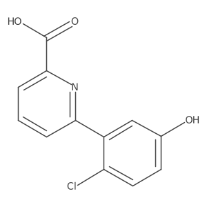 6-(2-Chloro-5-hydroxyphenyl)picolinic acid Structure