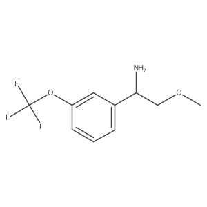(S)-2-Methoxy-1-(3-(trifluoromethoxy)phenyl)ethanamine结构式
