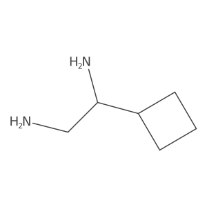 1-Cyclobutylethane-1,2-diamine结构式