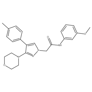 N-(3-methoxyphenyl)-2-(3-morpholino-4-(p-tolyl)-1H-pyrazol-1-yl)acetamide Structure