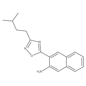 2-Naphthalenamine, 3-[3-(3-methylbutyl)-1,2,4-oxadiazol-5-yl]- Structure