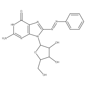 8-[(1E)-2-Phenyldiazenyl]guanosine Structure