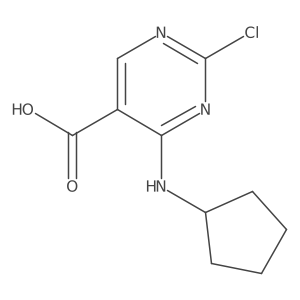 2-Chloro-4-(cyclopentylamino)pyrimidine-5-carboxylic acid Structure