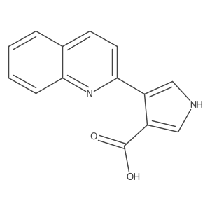 4-(Quinolin-2-yl)-1H-pyrrole-3-carboxylic acid结构式