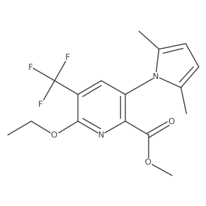 Methyl 3-(2,5-dimethyl-1H-pyrrol-1-yl)-6-ethoxy-5-(trifluoromethyl)picolinate结构式
